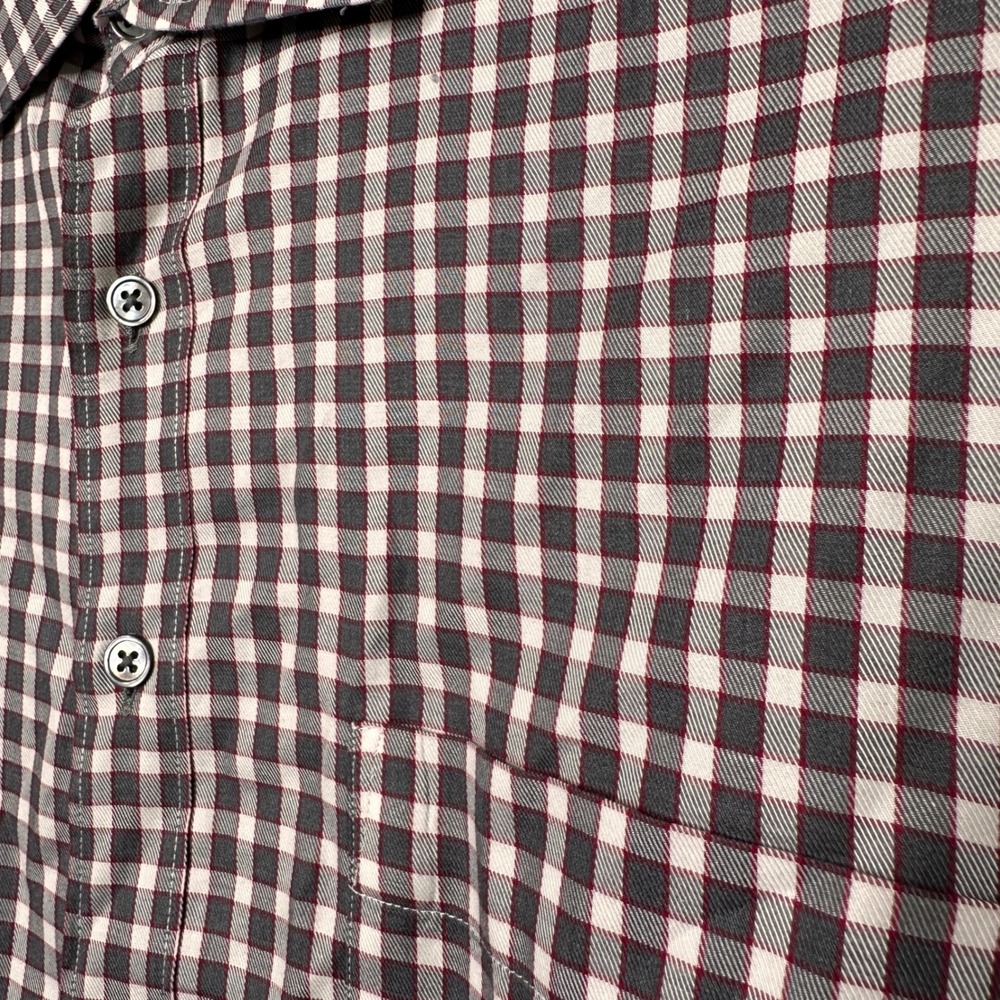 Rodd & Gunn Mens Original Fit Gingham Button Down Shirt Brown White Size M - Picture 5 of 8